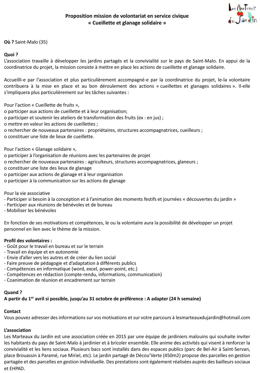 Service civique 2019 - Mission Projet2