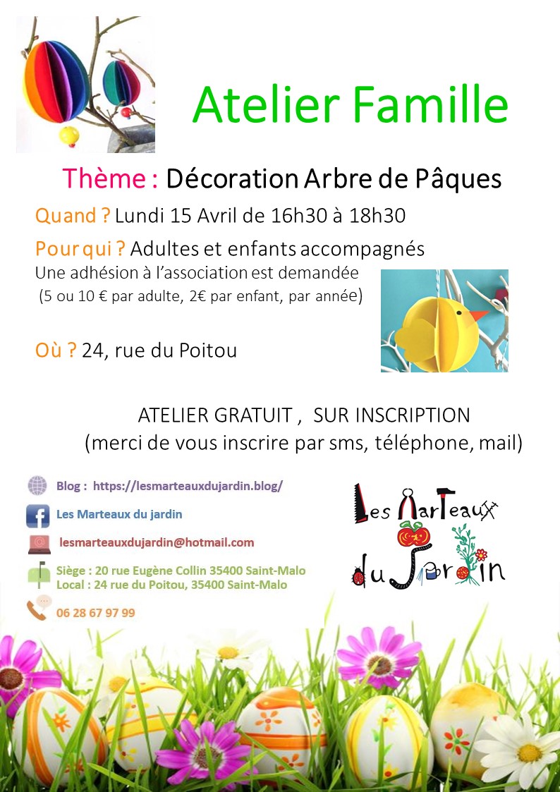 Atelier famille - Arbre de Paques