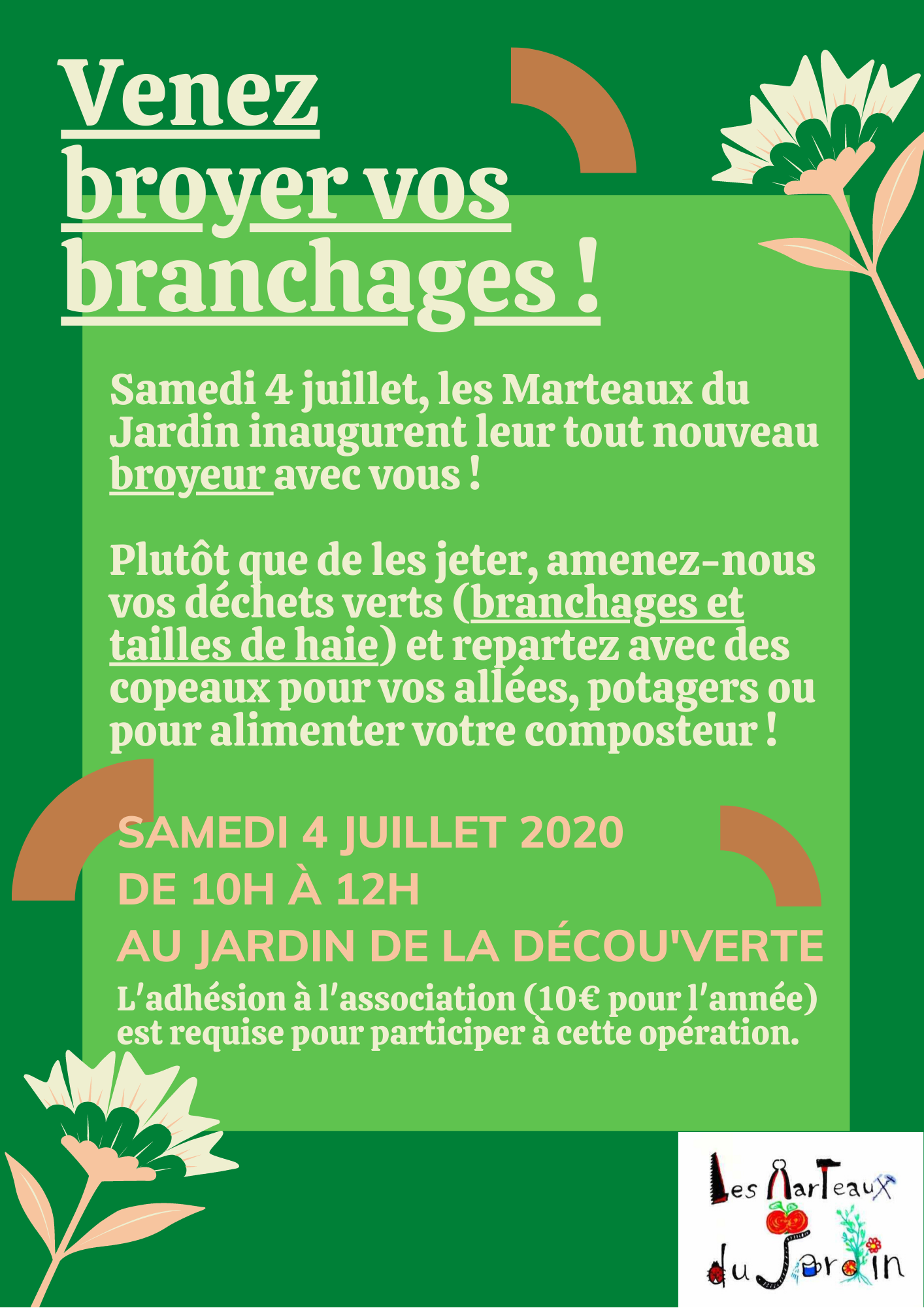 [La Déc'] Opération broyage 4 juillet 2020 par Les Marteaux du Jardin
